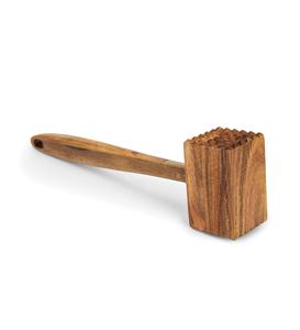 Acacia Wood Meat <b>Tenderizer</b>, 11.5-inches, Brown Wood Meat Mallet <b>Tenderizer</b> Tool Wooden Chicken Poultry Pounder - Product Image 1