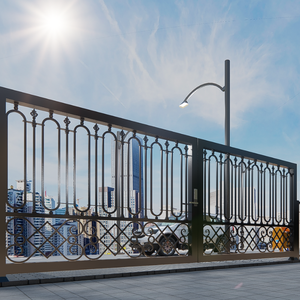 Clôtures en fer forgé de haute qualité et panneaux de clôture bon marché pour les maisons Portes en métal de confidentialité et clôtures murales décoratives pour les cours - Product Image 4