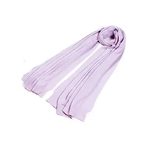 डस्टी रोज़ धारीदार कश्मीरी ब्लेंड बुना हुआ स्कार्फ, चैती नीले रंग में उच्च गुणवत्ता वाला आकर्षक कश्मीरी बुना हुआ स्कार्फ