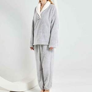 Ropa de dormir para mujer Super suave cómodo verano refrigeración manga corta pijama cintura elástica transpirable sólido para invierno - Product Image 1