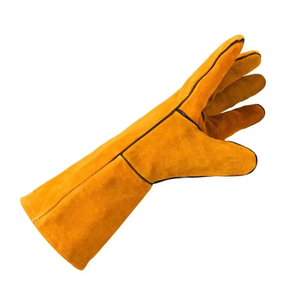 Gants de soudage en cuir de vache, respirants, résistants aux hautes températures, gants de sécurité anti-brûlure pour l'extérieur - Product Image 5