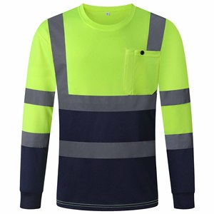 Camisetas Polo de Trabajo de Alta Visibilidad Personalizadas de Poliéster para Mecánicos, Ropa de Trabajo de Construcción, Camisetas de Seguridad Reflectantes para Trabajo de Motor y Construcción - Product Image 2