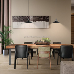 Mesa de comedor Rectangular de madera personalizada más nueva, decoración moderna de alta calidad para el hogar, muebles de cocina, Colección fabricada - Product Image 3