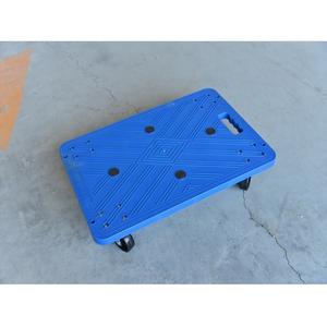 Carro de plástico de alta capacidad de 200 libras, polipropileno ligero, cuatro ruedas, enfoque suave, Plataforma para todas las direcciones - Product Image 6