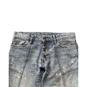 Pantalon en jean noir à strass, streetwear, coupe ample, jeans scintillants, mode homme, décontracté, jambe large, vente en gros personnalisée, pantalon à pierres - Product Image 6