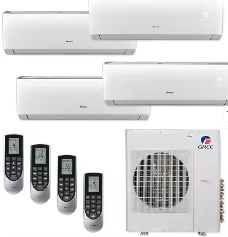 MULTI36CVIR402-36, 1000 BTU Multi21 + четырехзонный Настенный мини-сплит-Кондиционер тепловой насос