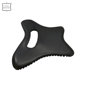 Poignée en pierre noire corps gua sha véritable Jade Gua Sha utiliser masseur facial outil de levage du corps pierre Gua Sha masseur Massage du visage et du corps - Product Image 5