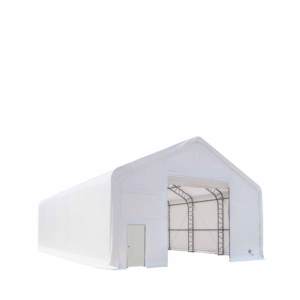 Abri de stockage industriel à double treillis de <span class=keywords><strong>grande</strong></span> portée 30x40x20 pieds, structure galvanisée, couverture en maille PE/PVC pour stockage extérieur - Product Image 5