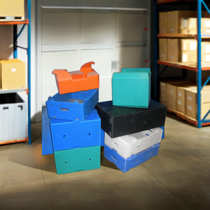 Boîtes en plastique ondulé en polypropylène UP PP pour emballage bac de décapage pour chiffons stakcable iso 9001:2015 pliable de qualité alimentaire - Product Image 6