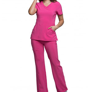 Conjunto de Uniforme Médico de Verano para Mujer, Transpirable, de Algodón de Punto, Personalizable, Manga Corta, Alta Calidad, para Enfermeras de Hospital - Product Image 6