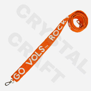 CRYSTAL CRAFT Go Vols Sangle de sac à main en perles de verre Rocky, couleur personnalisée, perles de rocaille style indien, taille personnalisée, logo personnalisé accepté - Product Image 1