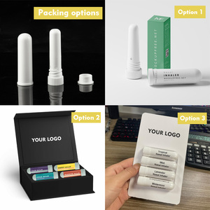 Lot de 4 bâtons nasaux aux huiles essentielles naturelles de marque privée, bâton d'inhalateur de nez, pour calmer, maux de tête, concentration, stimuler l'énergie - Product Image 5