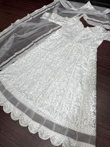 Robe d'été en organza de créateur avec travail en porcelaine lourde Nouveau spécial été Vêtements indiens et pakistanais avec Dupatta - Product Image 4