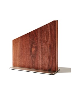 <b>Knife</b> Stand, Magnetic Display for <b>Safe</b> Storage, Walnut Professional Quality Wood <b>Knife</b> Organizer - Product Image 1