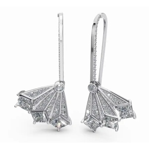Boucles d'oreilles de créateur en or 9KT de qualité supérieure, arc céleste Vénus, princesse et coupe ronde, bijoux cultivés en laboratoire, fournisseur en gros B2B, exportateur - Product Image 4