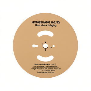 Tube thermorétractable HONGSHANG H-2(Z) de 1 m de longueur - Lot de 150 m en plastique noir avec rapport de rétraction 3.2/1.6, diamètre intérieur 3.20 mm - Product Image 3