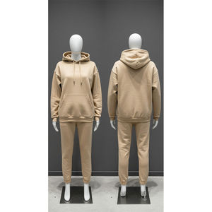 ชุดออกกำลังกายผ้าฟลีซเทอร์รี่สำหรับทุกเพศกางเกงครอปเอวยางยืดระบายอากาศได้ดีสำหรับฤดูหนาวสินค้า2025 - Product Image 1