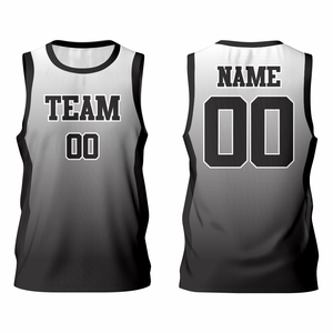 Camiseta de Baloncesto Talla Grande 100% Poliéster Sin Mangas Corte Atlético con Nombre de Equipo Personalizado - Product Image 5