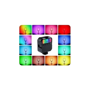 Lampe vidéo LED RVB portable MJ88, pleine couleur, 3000K-7000K, dimmable, mini, avec télécommande pour caméra vidéo - Product Image 3