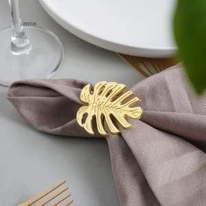 Anillo de Servilleta de Aluminio de Diseño Glamoroso, Fabricante Confiable, Adorno Decorativo para Mesa para Celebraciones - Product Image 2