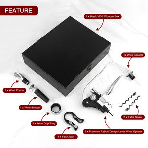 Article personnalisé <span class=keywords><strong>Bouchon</strong></span> de bouteille <span class=keywords><strong>Accessoires</strong></span> de vin Kit d'ouvre-boîte cadeau exquis <span class=keywords><strong>Tire</strong></span>-<span class=keywords><strong>bouchon</strong></span> lapin Kit d'outils d'<span class=keywords><strong>accessoires</strong></span> pour le vin - Product Image 5