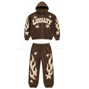 Créez votre propre ensemble de survêtements avec impression en relief, survêtements de qualité supérieure avec impression en relief pour la vente en ligne - Product Image 2