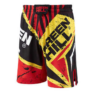 Pantalones Cortos de MMA Green Hill MMS-3851, Ropa Deportiva de Poliéster y Elastano, Sublimación, Ropa de Boxeo y Artes Marciales con Logotipo Bordado - Product Image 5