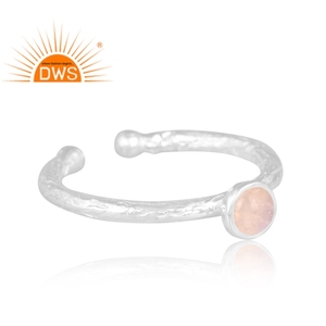 Best Quality Fine Sterling Silver Natural Rainbow Moon Stone Gemstone <b>Adjustable</b> <b>Ring</b> Custom Jewelry Manufacturer - Product Image 3