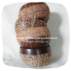 ชามกะลามะพร้าวธรรมชาติเป็นมิตรกับสิ่งแวดล้อมอินทรีย์ครึ่งจํานวนมากขายส่งกะลามะพร้าวดิบขายราคาถูกที่สุดในเวียดนาม - Product Image 6