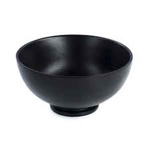 ชามเซรามิกแบบคลาสสิกสำหรับบ้านโรงแรมและร้านอาหารเครื่องครัวสำหรับเสิร์ฟอาหารช็อกโกแลตชามเซรามิกทรงกลมสีดำ - Product Image 1