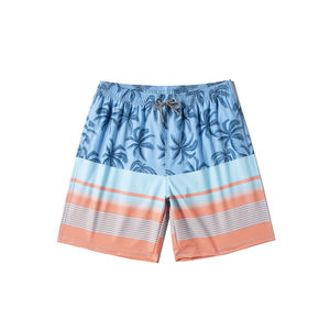 Men's Casual Summer Board Shorts High Stretch Quick Dry Swim <b>Trunks</b> with <b>Vintage</b> Solid Pattern Sublimation Beach Wear - Product Image 5