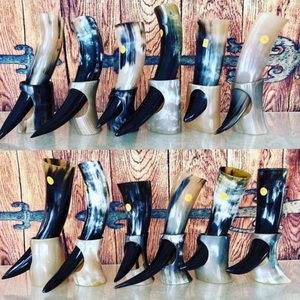 Cuerno de beber barato hecho a mano, 100% Natural, Vikingo Medieval, cuerno para beber cerveza, cuerno de vaca para beber - Product Image 4