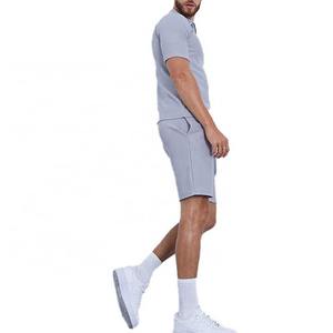 Conjuntos RTS para hombre, moda callejera juvenil, transpirable, superventas, verano, informal, Fitness, 2 piezas, Polo y conjunto corto, fabricación - Product Image 6