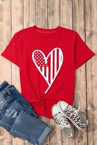 2025 venta al por mayor de manga corta de alta calidad causal personalizado cuello redondo gráfico verano slim fit camiseta de mujer transpirable de gran tamaño - Product Image 5