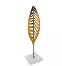 Scout Metal Leaf Sculpture Pièce d'art décoratif moderne pour la décoration de la maison ou du bureau - Product Image 2