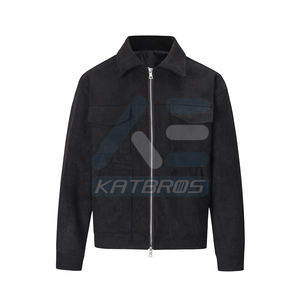 Durable Winter <b>Jacket</b> For Cold Season Outdoor Wear Highlighting Men <b>Suede</b> Leather <b>Jacket</b> With Smooth Finish And Trendy Modern - Product Image 1