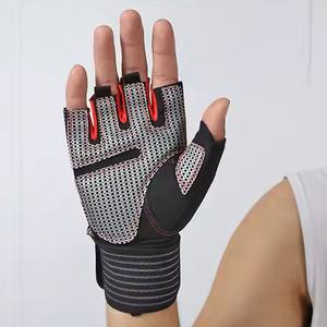 New Arrival Customized Logo Breathable <b>Fitness</b> <b>Glove</b> for Men Women Adjustable Half Finger Fancy <b>Glove</b> For Adults In Good Quality - Product Image 1