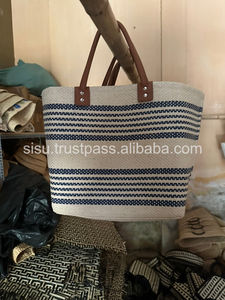 Producto caliente hecho a mano orgánico paja bolsa de playa bolso tejido Vietnam - Product Image 3