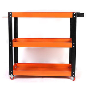 3-Layer Steel Tool Storage Cabinet <b>Wheels</b> Keyed <b>Lock</b> 300kg Load Capacity Customizable Dimensions OEM/ODM Available 3-Year - Product Image 1