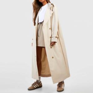 Abrigos Largos de Lana Personalizados para Mujer, Gabardinas de Moda de Corte Entallado, Sobretodos Cálidos y Transpirables, Chaquetas Rompevientos de Manga Larga para Chicas - Product Image 1