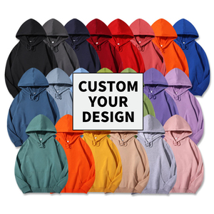 Sweat-shirt à capuche surdimensionné personnalisé de haute qualité pour l'hiver, avec logo imprimé, en coton, double fermeture éclair, molleton épais, pour homme - Product Image 6