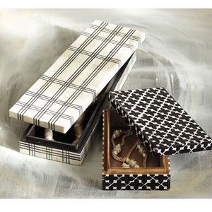 Caja de Joyería con Incrustaciones de Turquesa Ecológica, Diseño Único, Incrustaciones de Hueso, Diseño Artesanal Indio, Especial de Navidad - Product Image 4