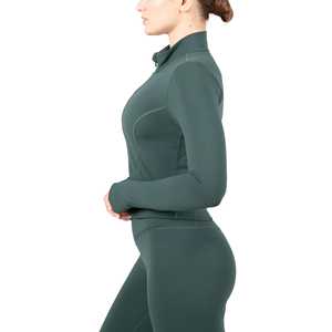 OEM Vêtements de Sport 3 Pièces Veste de Gym à Manches Longues Ensemble de Leggings Vêtements de Fitness et de Yoga Sans Couture Ensemble de Yoga pour Femmes Athlétique d'Entraînement - Product Image 2