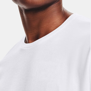 Camiseta blanca básica para hombre de gran tamaño 220G de peso pesado de manga corta de verano con bolsillo, Camiseta holgada de moda grande - Product Image 3