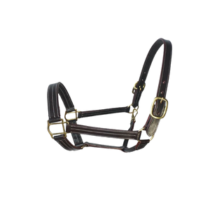 2025 AL RAHMAN TACKS AL-LH-206 cuir uni licou cuir véritable peau de vache cheval course but doux rembourrage en gros bas - Product Image 1