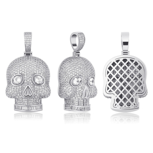 Nuevos collares con colgante de esqueleto de calavera Iced Out de alta calidad Leb Grown Hip Hop joyería regalos cadena Bling Charms joyería - Product Image 6