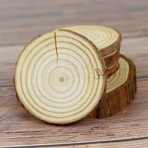 Juego de Posavasos de Madera Lisa, Hechos a Mano, Naturales, para Bebidas Calientes y Frías, Protección de Mesa - Product Image 4