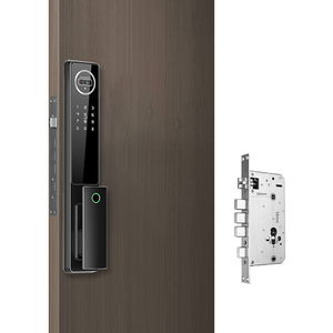 Tuya WIFI <span class=keywords><strong>verrouillage</strong></span> intelligent entièrement automatique reconnaissance d'empreintes digitales du visage 3D interphone Audio bidirectionnel pour portes en bois stockage de données en nuage - Product Image 2