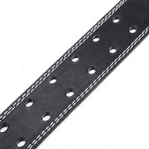 Vente en gros Ceintures de fitness en cuir de vache personnalisées Ceinture d'haltérophilie à double broche pour hommes et femmes avec boucle en acier - Product Image 6