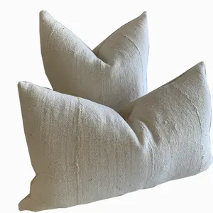 Wholesale 100% Natural Cotton Block Printed African Design Sofa Couch Bed Living Room Home Decor Throw Pillow Cushion Cover